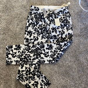 Ann Taylor Flowered Slim Pant
